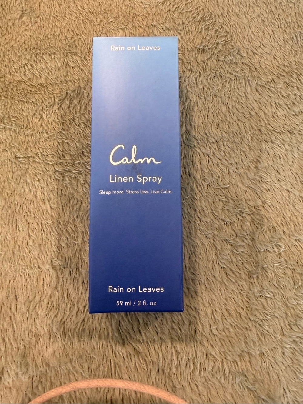 Calm Rain on Leaves Linen Spray 2 fl oz 59 ml New in Box Sleep Relaxation